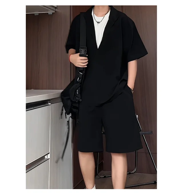 Men's Summer Ice Silk 2-in-1 Set Detail