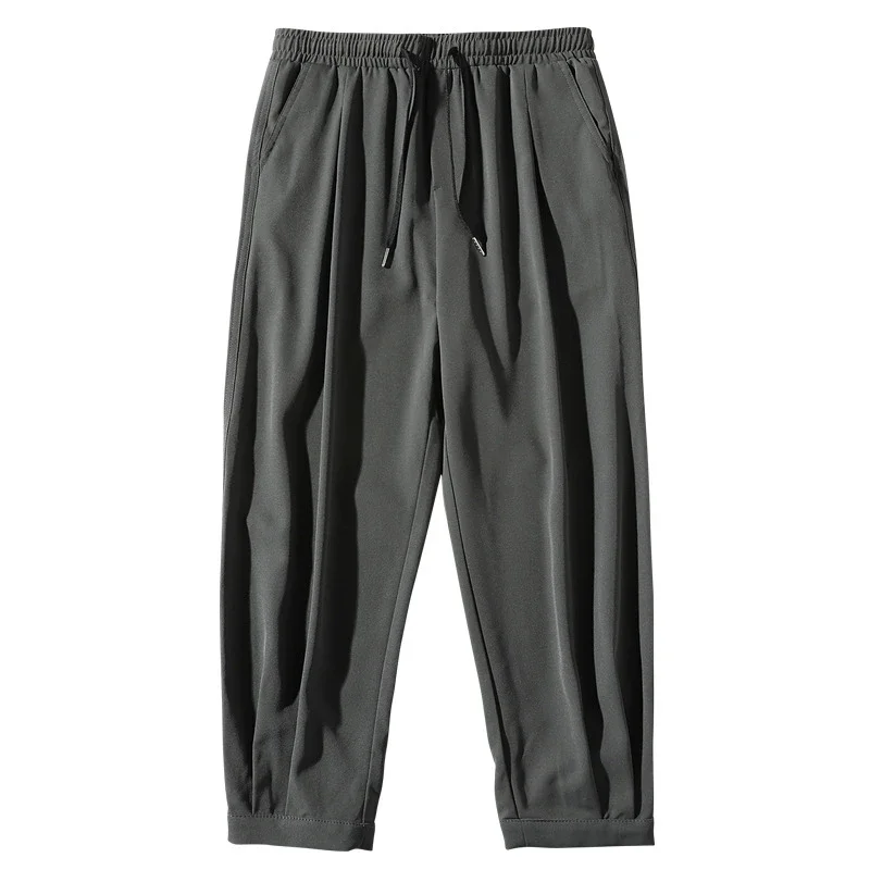 Men's Straight Fit Summer Ice Silk Pants