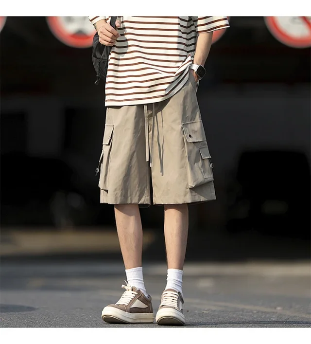 Men's Retro Big Pocket Shorts Detail