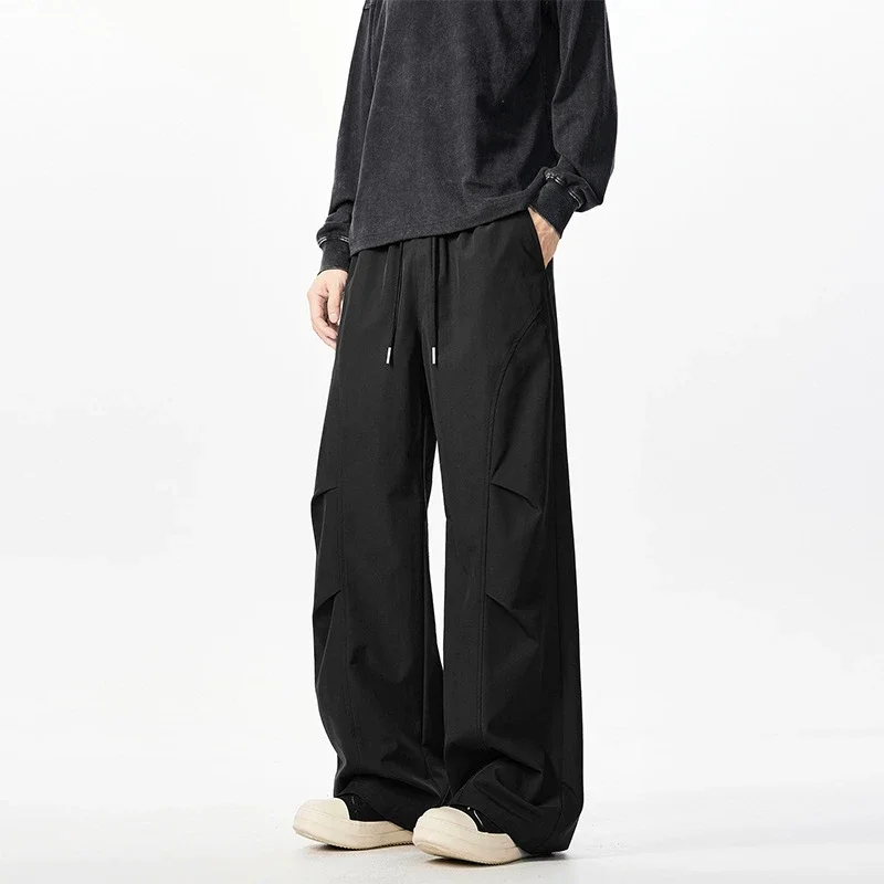 Men's Parachute Pleated Outdoor Pants