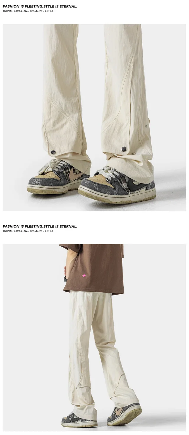 Men's Summer Ice Silk Parachute Pants Detail