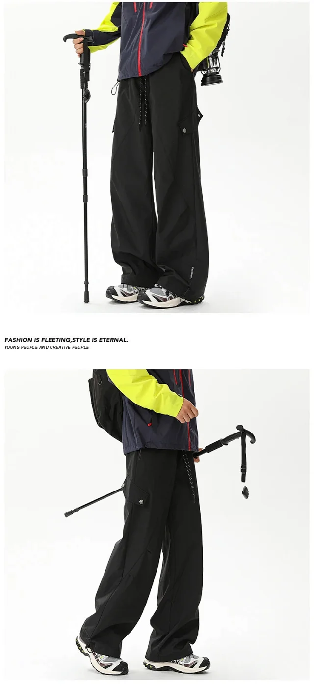 Men's Fleece-Lined Waterproof Ski Pants Detail