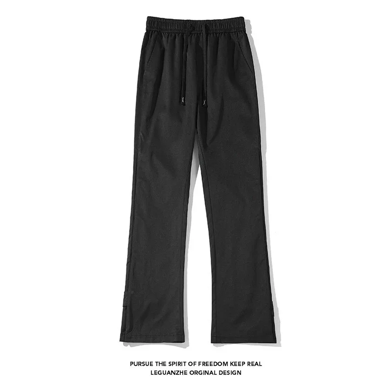 Korean Style Men's Micro Flare Cargo Pants