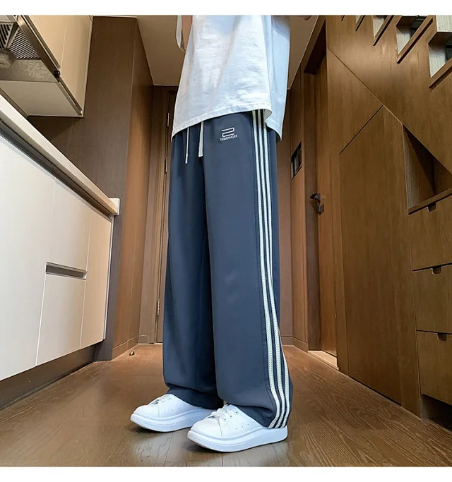 Men's 2025 Summer Ice Silk Loose Pants Detail