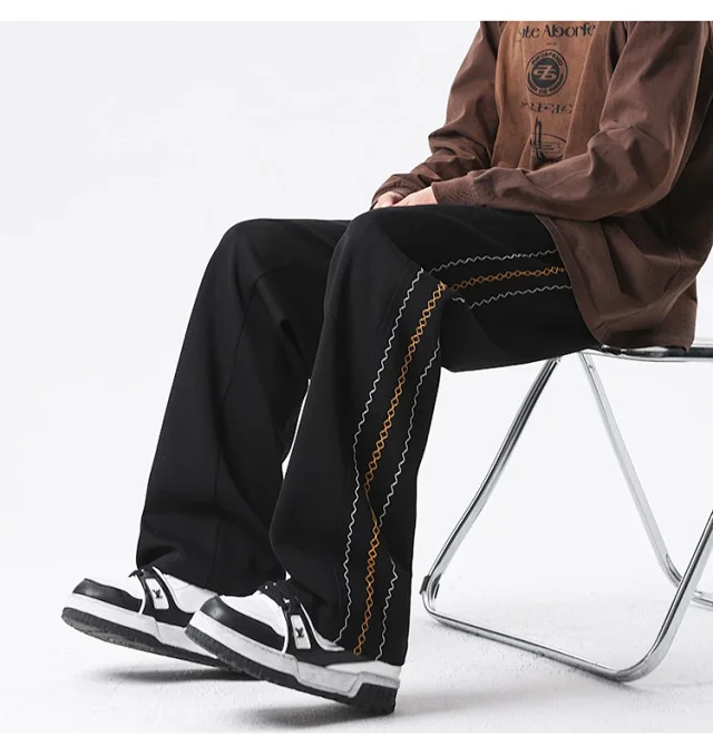 Japanese Oversize Men's Summer Pants Detail