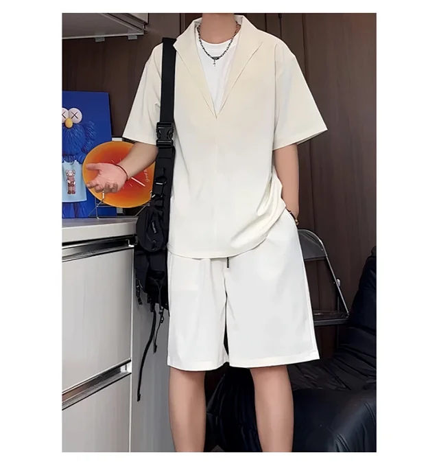 Men's Summer Ice Silk 2-in-1 Set Detail