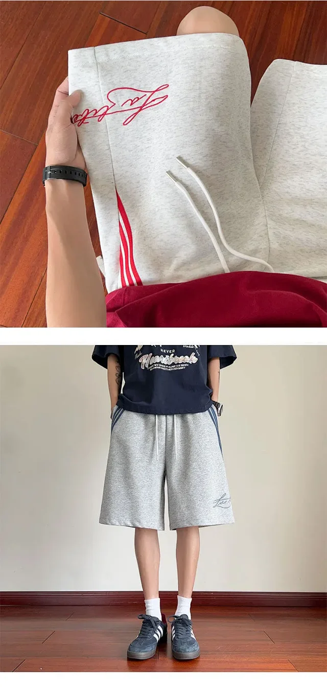 2025 Men's American Embroidered Shorts Detail