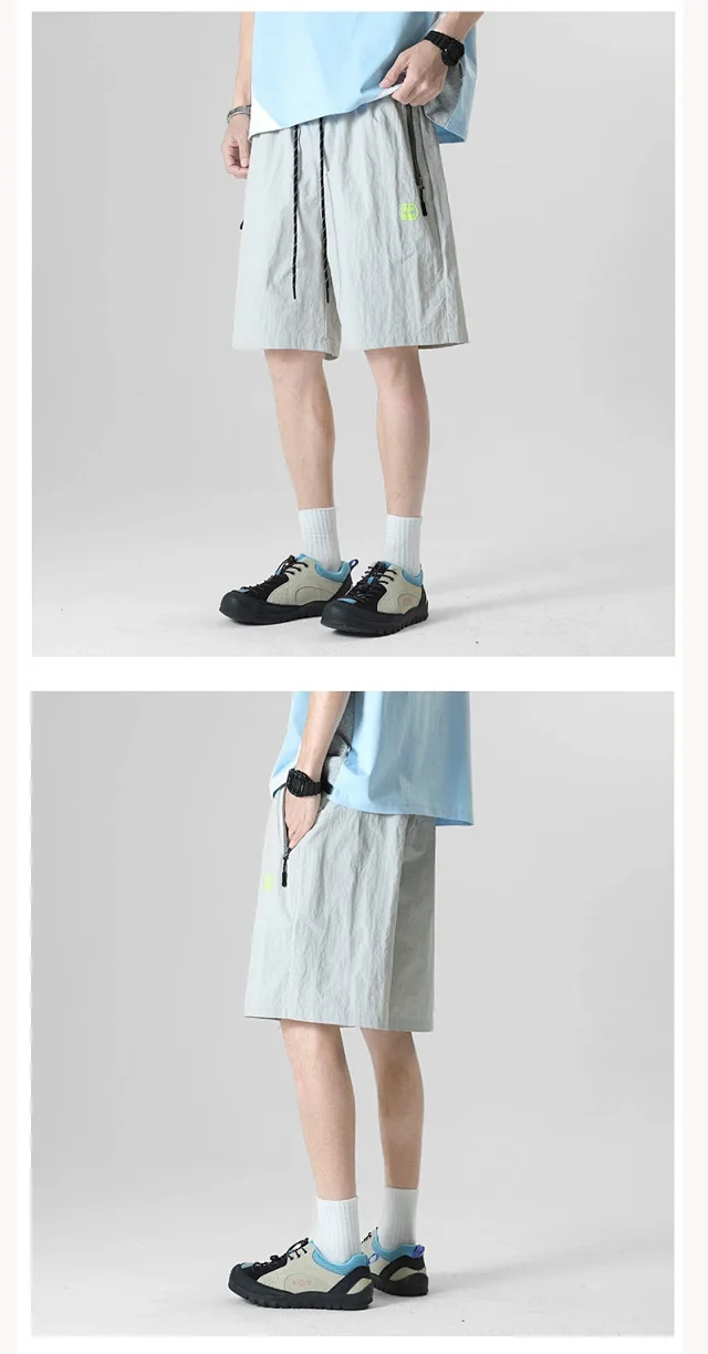 Unisex Summer Cargo Shorts Detail