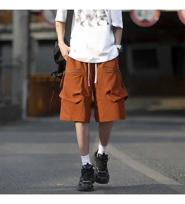 Men's Summer Ice Silk Sports Shorts Detail