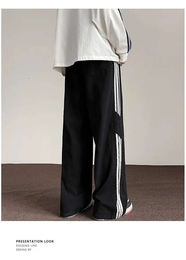 2025 Men's Fleece Jeans (Straight Loose Wide - leg) Detail