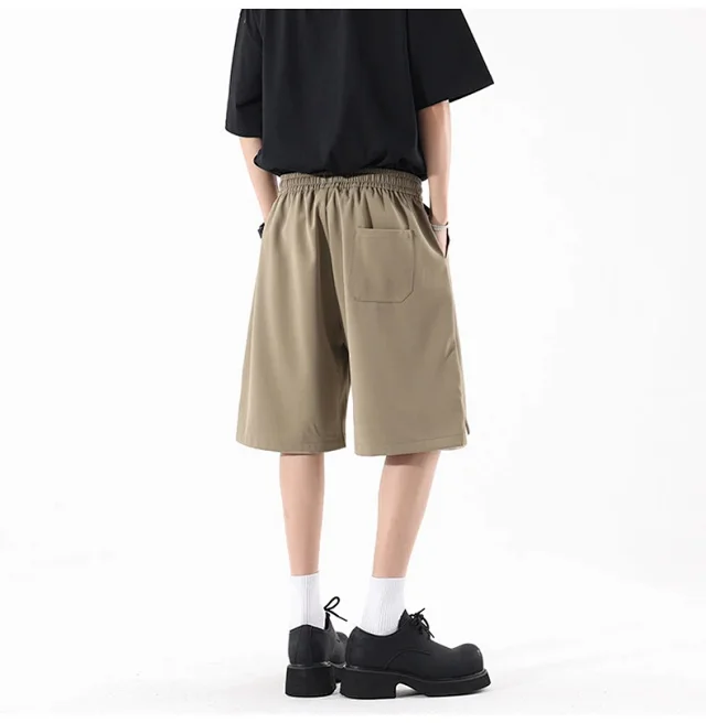 Men's Summer Cotton Loose Cargo Shorts Detail