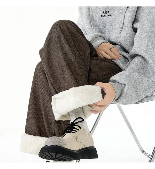 M - 6XL Men's Cleanfit Fluffy Joggers Detail