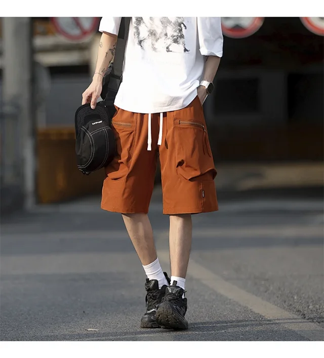 Men's Summer Ice Silk Sports Shorts Detail