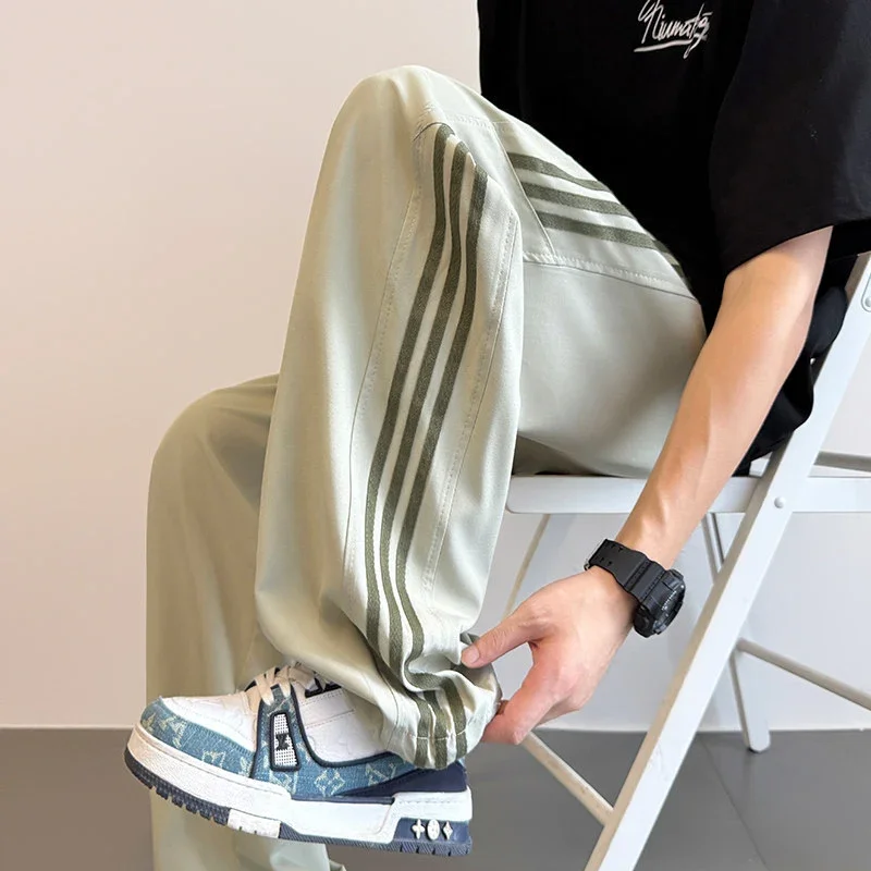 Men's 2025 Summer Straight Casual Pants