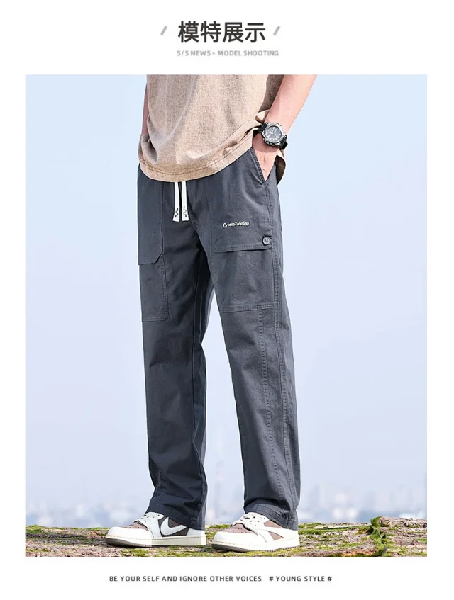 Men's 2025 Spring/Summer American Trendy Work Pants Detail