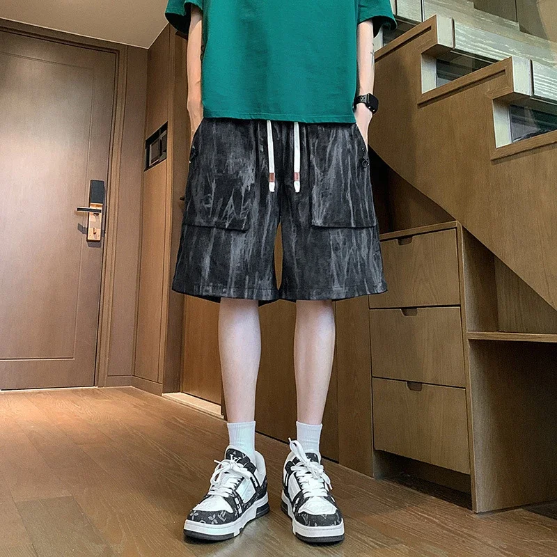 Men's Black Shorts with Pockets