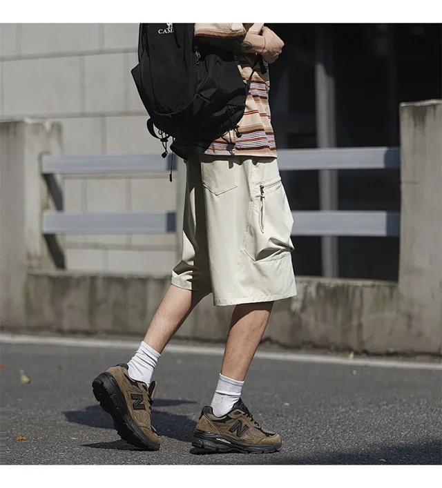 Men's Summer Ice Silk Sports Shorts Detail