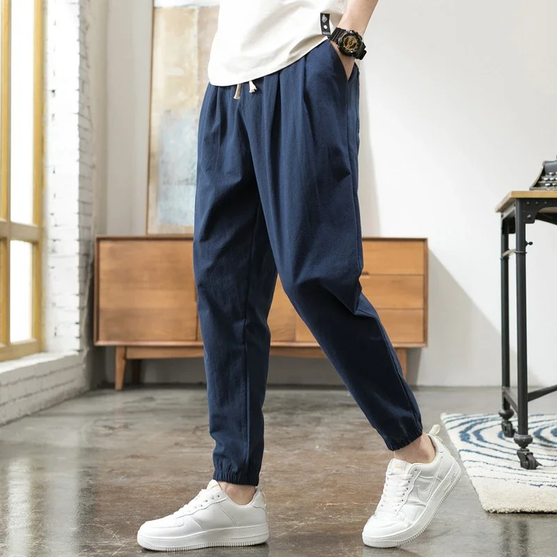 Wind Linen Loose Men's Harem Pants
