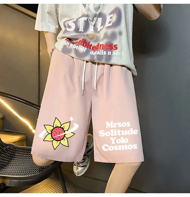 Men's 2025 Summer New Casual Denim Shorts Detail