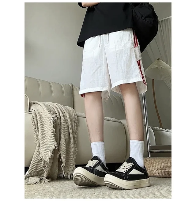 Men's Laser - Perforated Summer Beach Shorts Detail