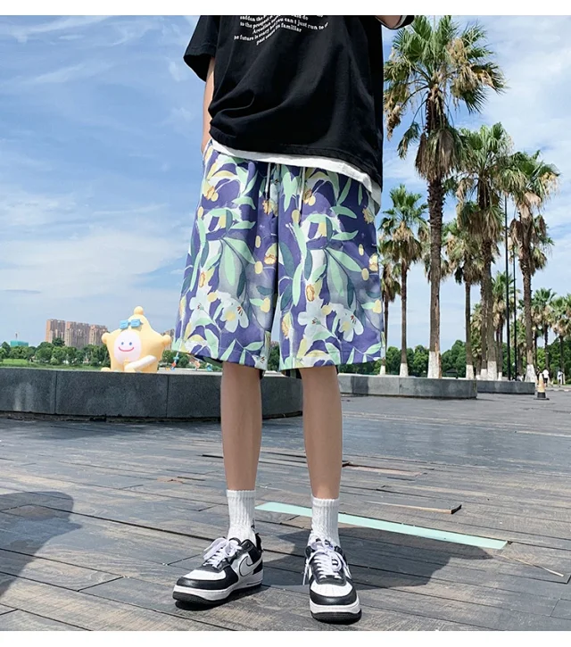 Men's Beach Shorts Swim Trunks Detail