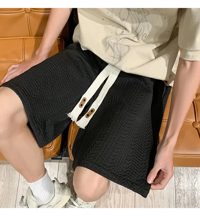 Men's Summer Jacquard College Shorts Detail
