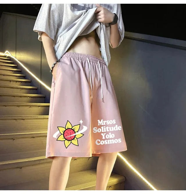 Men's 2025 Summer New Casual Denim Shorts Detail