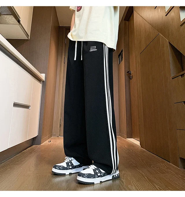 Men's 2025 Summer Ice Silk Loose Pants Detail