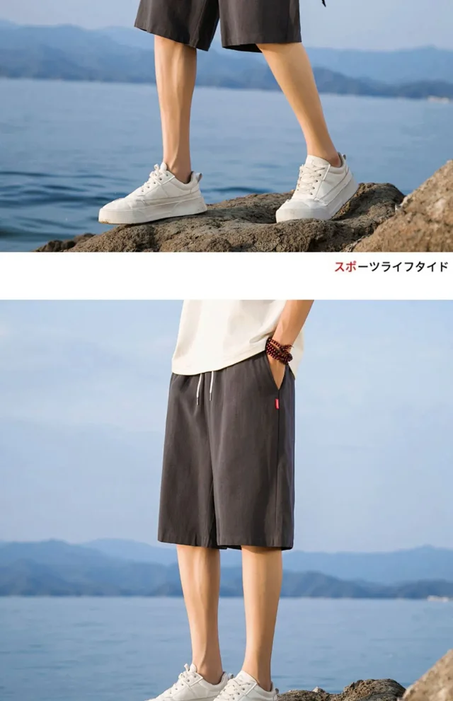 Men's Cotton Shorts 5-Point Detail