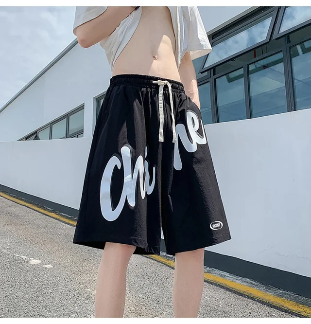 2025 Summer Men's Ice Silk Shorts Detail