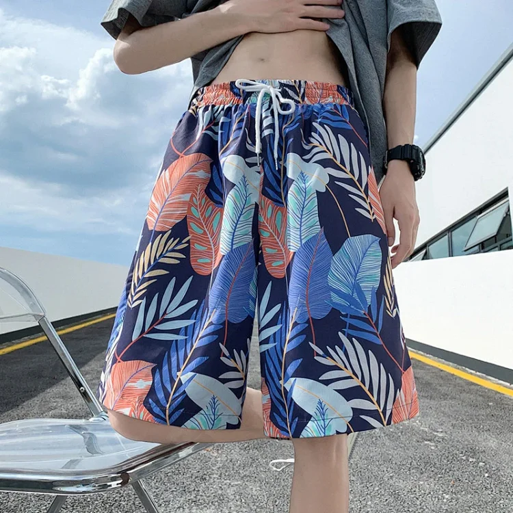 Men's Summer Thin Ice Silk Quick-dry Beach Pants