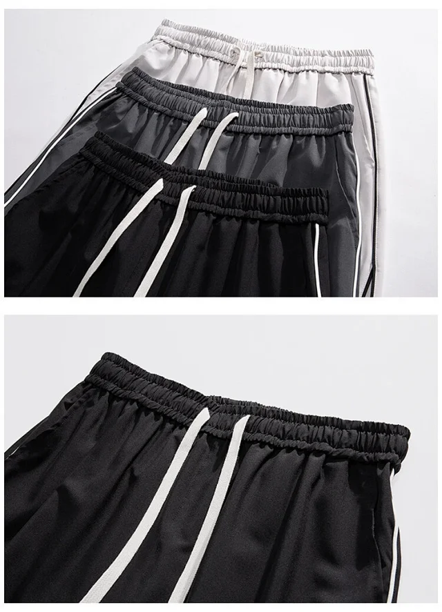 Men's Summer Ice Silk Wide - leg Pants Detail