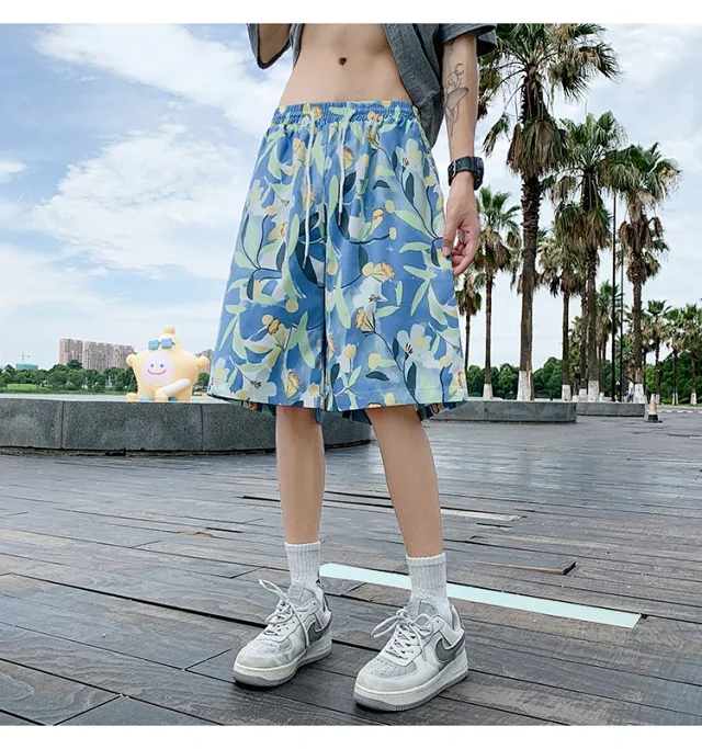 Men's Beach Shorts Swim Trunks Detail