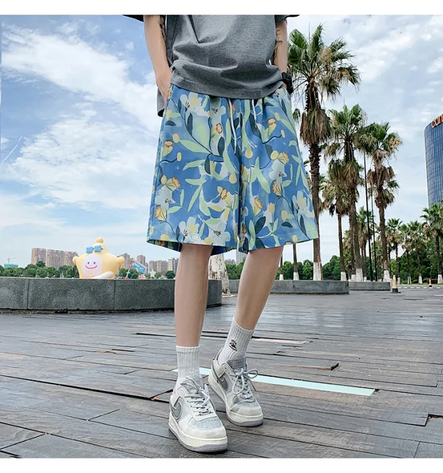 Men's Beach Shorts Swim Trunks Detail
