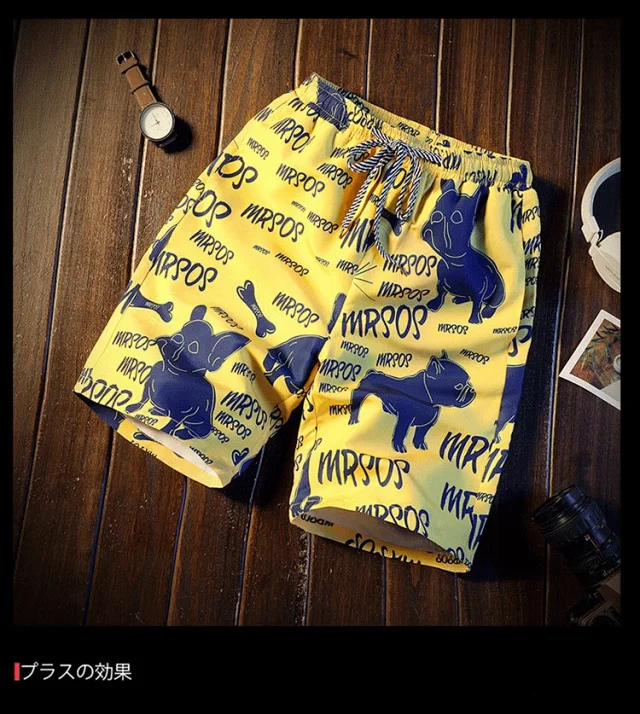 K167 Summer Loose Beach Pants for Men Detail