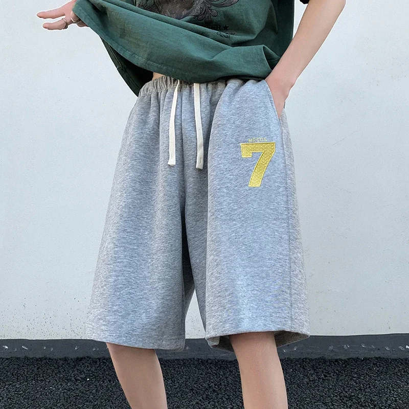 Men's Embroidered Retro Shorts