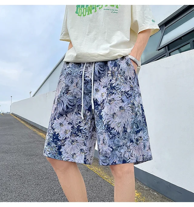 Men's Summer Quick-Dry Beach Shorts Detail