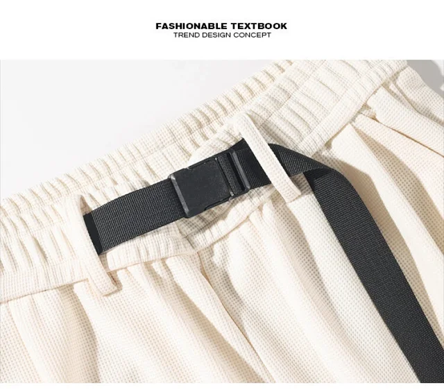Men's Oversize Fleece Waffle Pants Detail