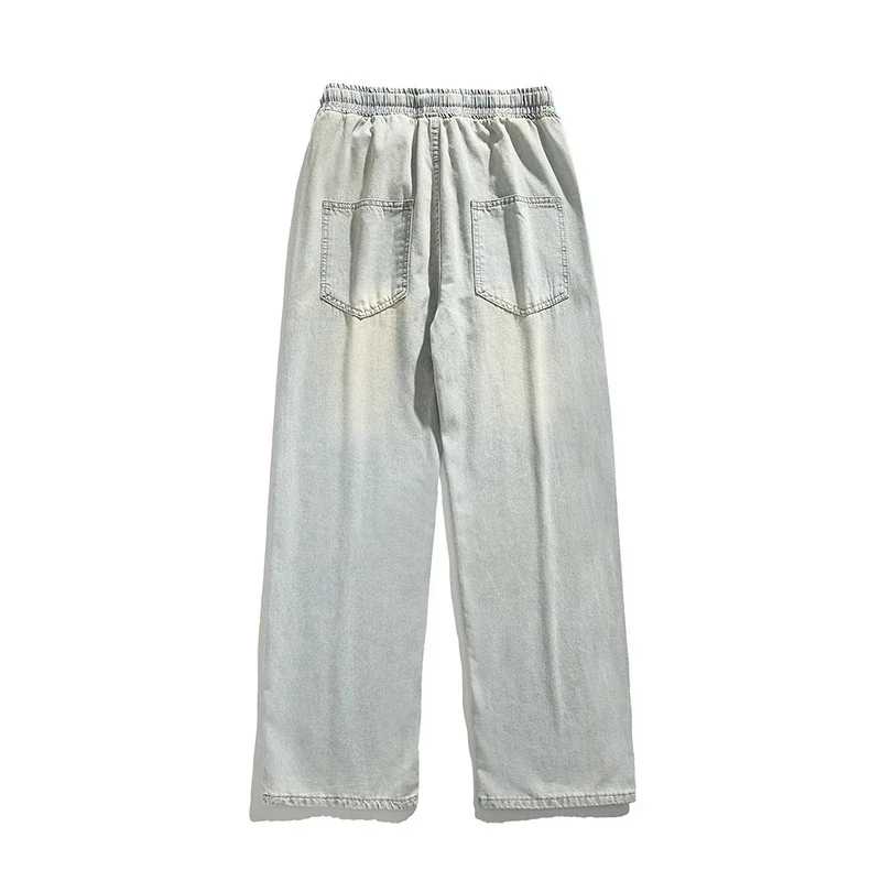 Men's Loose Straight Casual Wash Jeans