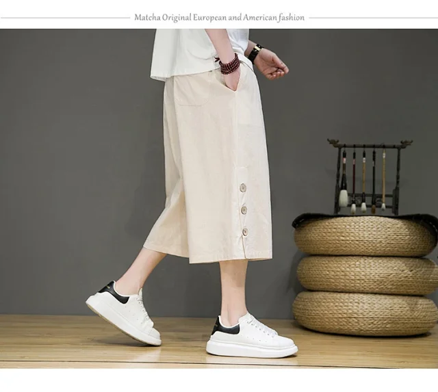 Men's Chinese Style Shorts Detail