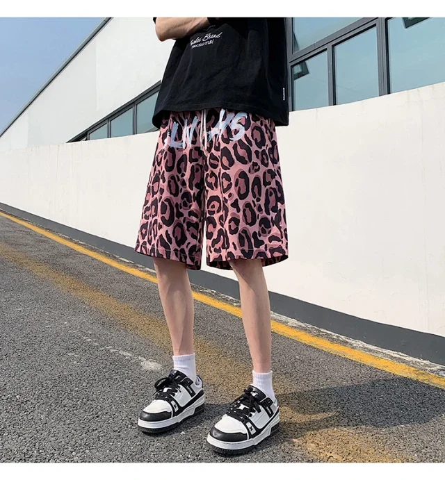 Men's Leopard Beach Shorts Detail