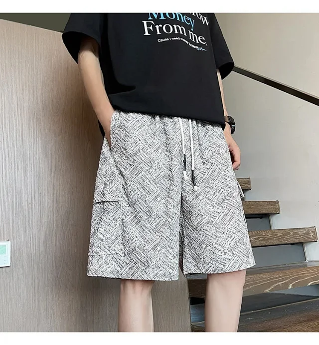 Tie-Dye Sporty Shorts for Men Detail
