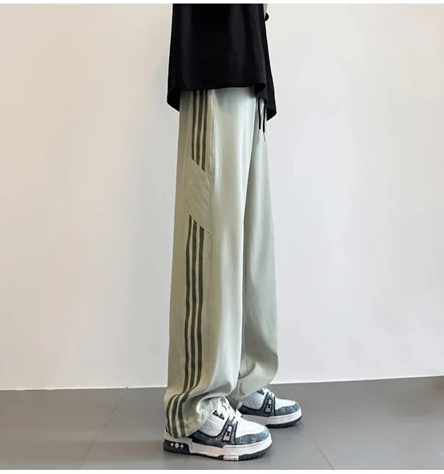 Men's 2025 Summer Straight Casual Pants Detail