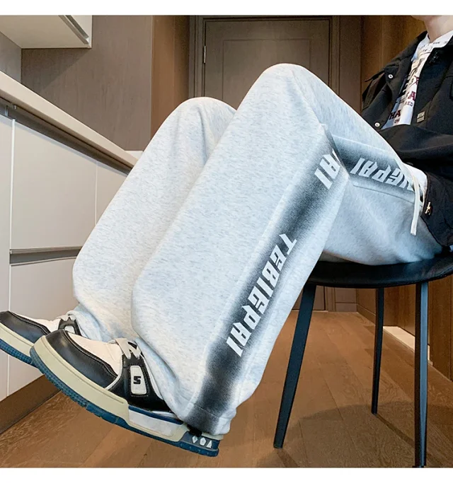 Men's 2025 Spring/Fall Oversize Wide-Leg Pants Detail