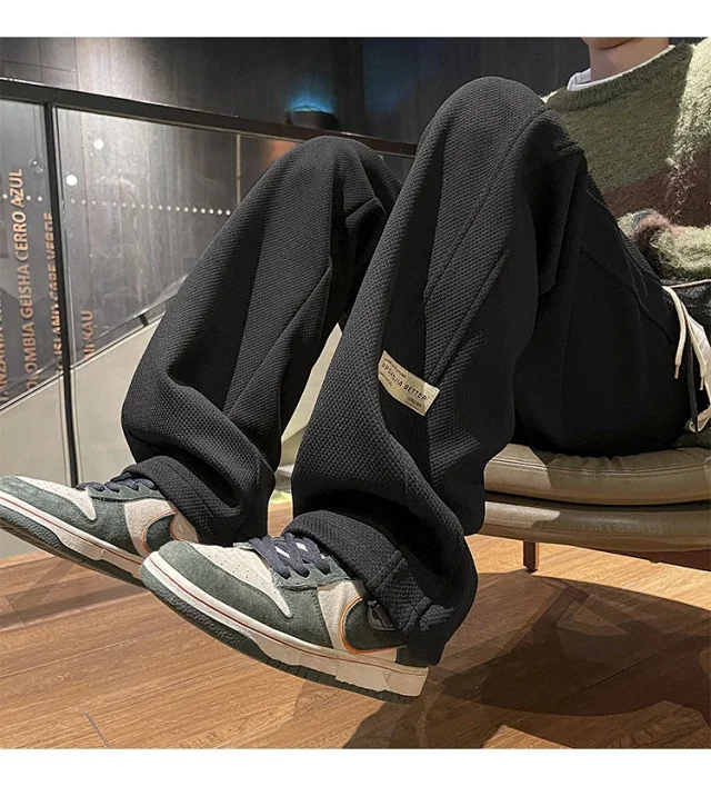 Men's Retro Oversize Wide-Leg Pants Detail