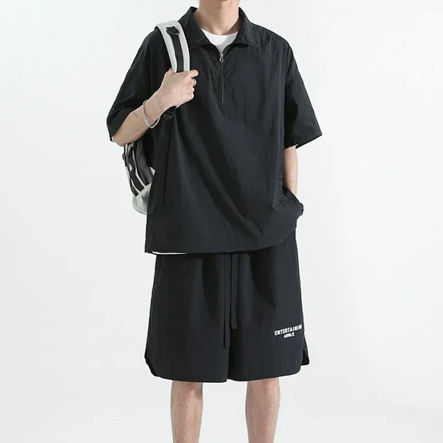 Unisex Summer Thin Short-sleeve Sunscreen Suit Detail