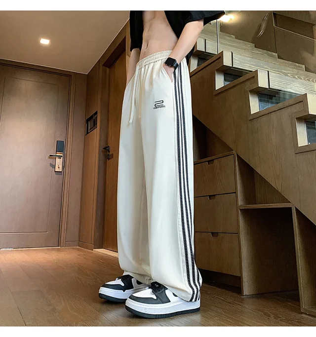 Men's 2025 Summer Ice Silk Loose Pants Detail