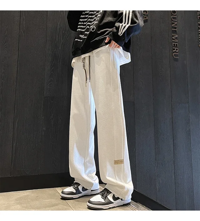 Men's Retro Oversize Wide-Leg Pants Detail
