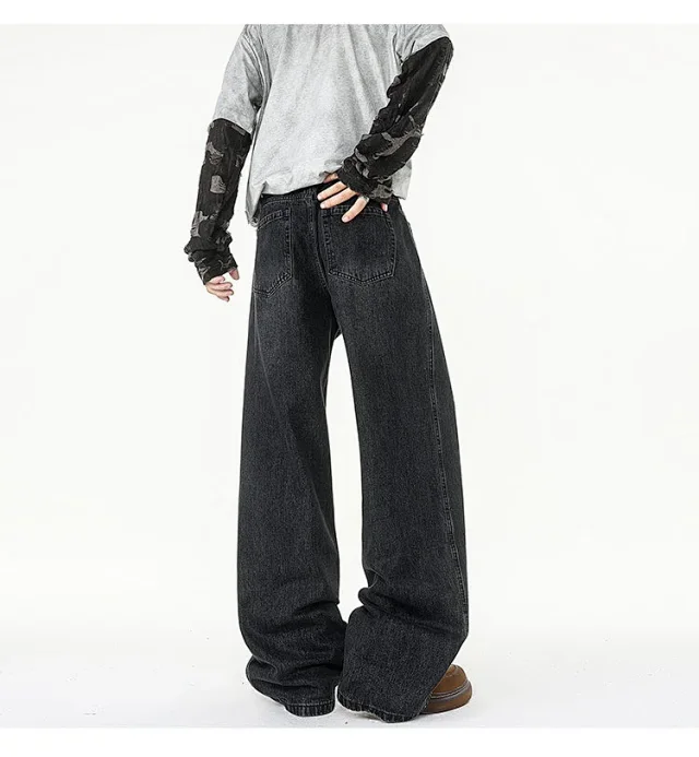 Men's Retro Long Jeans Detail