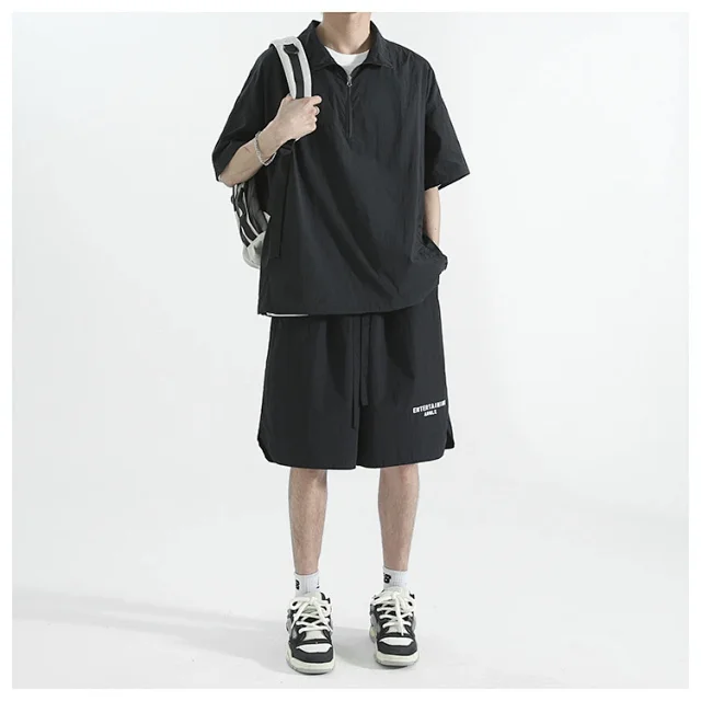 Unisex Summer Thin Short-sleeve Sunscreen Suit Detail